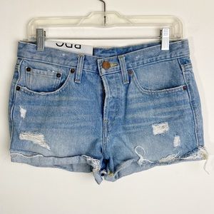 NWT UO BDG High Rise Distressed Mom Shorts Size 26